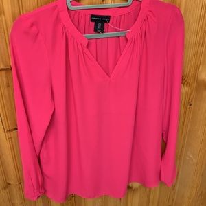 Adrienne Vittadini Hot Pink Blouse size Small - New